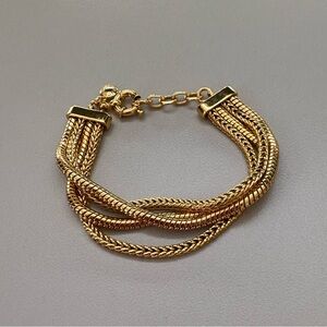 J Crew Gold Chain Bracelet